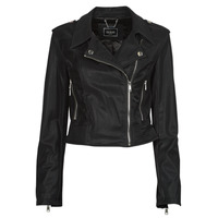 Clothing Women Leather jackets / Imitation le Guess NEW KHLOE JACKET Black