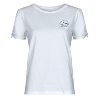material Women short-sleeved t-shirts Guess SS CN GEETA TEE White