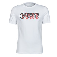 Clothing Men short-sleeved t-shirts Guess ORWELL CN SS TEE White