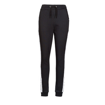material Women Tracksuit bottoms Karl Lagerfeld LOGO TAPE SWEAT PANTS Black