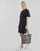 Clothing Women Short Dresses Karl Lagerfeld LACE INSERT JERSEY DRESS Black