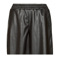 material Women Shorts / Bermudas Karl Lagerfeld PERFORATED FAUX LEATHER SHORTS Black