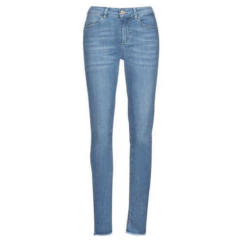 Liu Jo DIVINE HIGH Blue / Medium - Free delivery | Spartoo NET ! slim jeans Women USD/$131.20