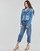 Clothing Women Denim jackets Liu Jo CHIODO  BRILLANT Blue / Medium