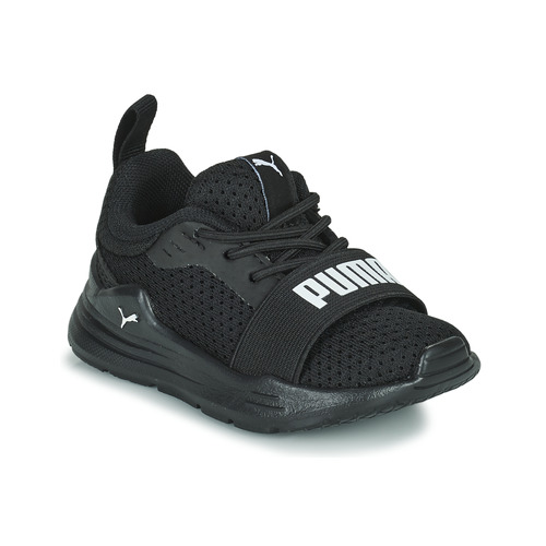 Shoes Children Low top trainers Puma Wired Run AC Inf Black / White
