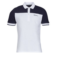 material Men short-sleeved polo shirts Ben Sherman COLOUR BLOCK Marine / White