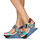 Shoes Women Sandals United nude Delta Wedge Sandal Black / Multicolour
