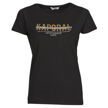 material Women short-sleeved t-shirts Kaporal KALIN Black