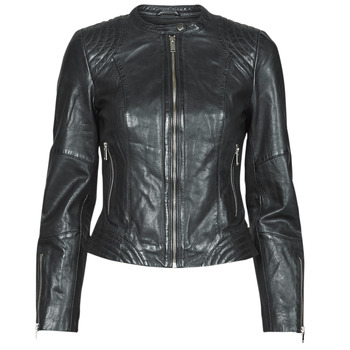 Clothing Women Leather jackets / Imitation le Naf Naf CBIKER Marine