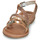 Shoes Girl Sandals Les Petites Bombes J-BERREN Gold / Pink