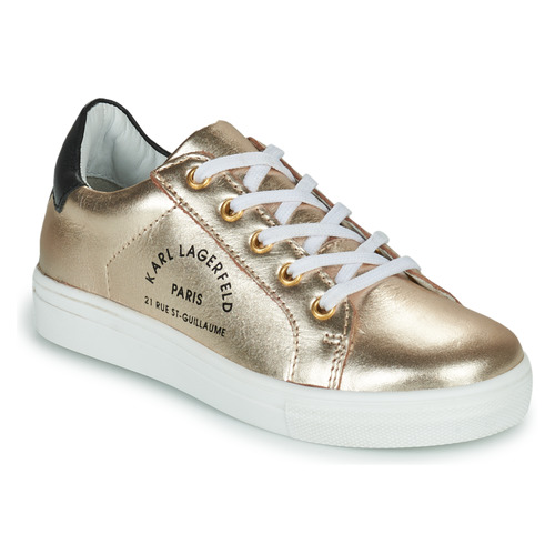 Shoes Girl Low top trainers Karl Lagerfeld Z19077 Gold