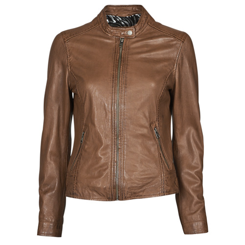 Womens Clothing Jackets Leather jackets Oakwood Stamp6 Leather Jacket in Brown 