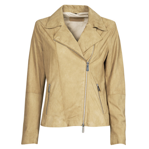 Clothing Women Leather jackets / Imitation le Oakwood FLASH Beige