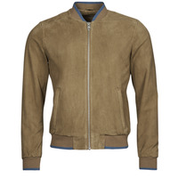 Clothing Men Leather jackets / Imitation le Oakwood STEFANO Taupe