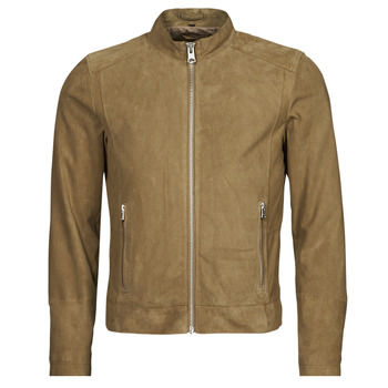 Clothing Men Leather jackets / Imitation le Oakwood MILTON Camel
