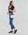 Clothing Women short-sleeved t-shirts Calvin Klein Jeans MONOGRAM LOGO V-NECK TEE Black