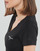 Clothing Women short-sleeved t-shirts Calvin Klein Jeans MONOGRAM LOGO V-NECK TEE Black