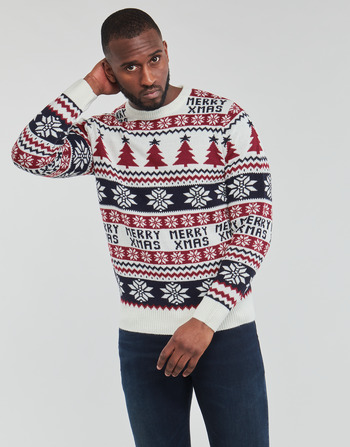 Clothing Men jumpers Yurban STACIEY White / Multicolour
