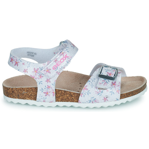 Shoes Girl Sandals Geox J ADRIEL GIRL C Silver NG7407