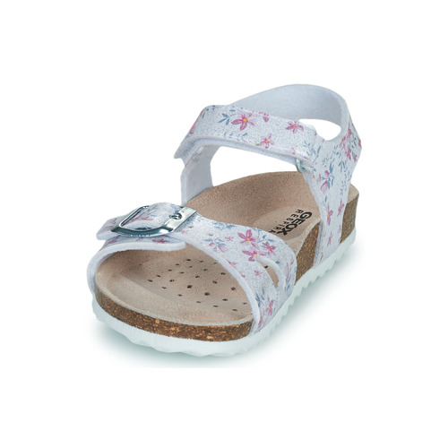 Shoes Girl Sandals Geox J ADRIEL GIRL C Silver NG7407