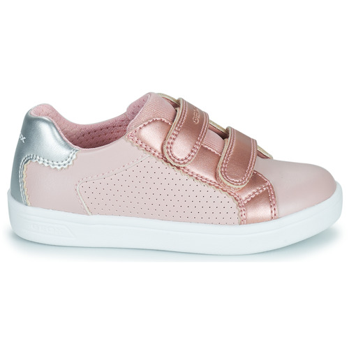 Shoes Girl Low top trainers Geox J DJROCK GIRL D Pink NG8092