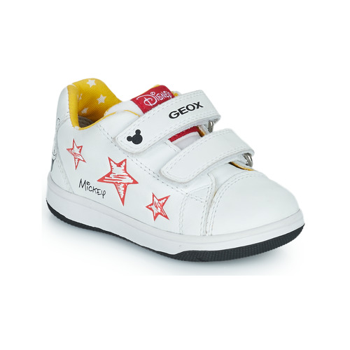 Shoes Children Low top trainers Geox B NEW FLICK BOY White / Red