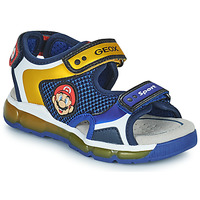 Shoes Boy Sandals Geox J SANDAL ANDROID BOY Blue / Jua / Red