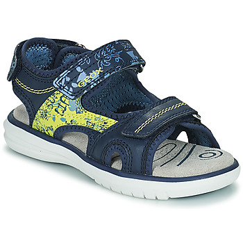 Shoes Boy Sports sandals Geox J SANDAL MARATEA BOY Blue / Green