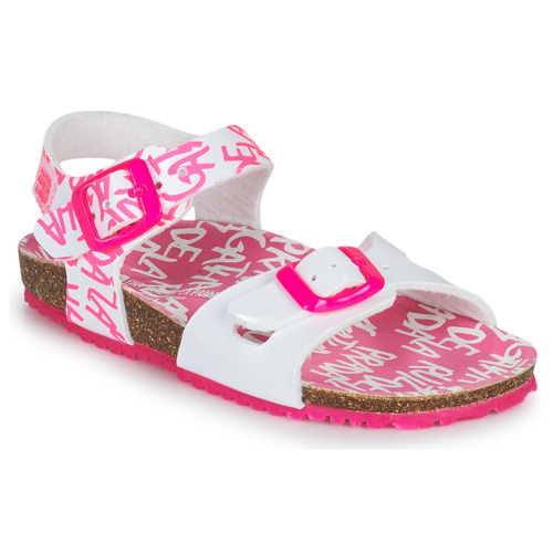 Shoes Girl Sandals Agatha Ruiz de la Prada Bio White / Pink