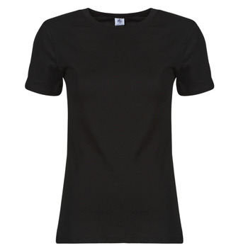 material Women short-sleeved t-shirts Petit Bateau BOIRBANE Black