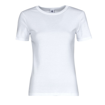 material Women short-sleeved t-shirts Petit Bateau NIMOPHORE White