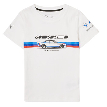 material Boy short-sleeved t-shirts Puma BMW MMS KIDS CAR GRAPHIC TEE White