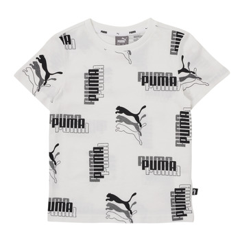 material Boy short-sleeved t-shirts Puma PUMA POWER AOP TEE White