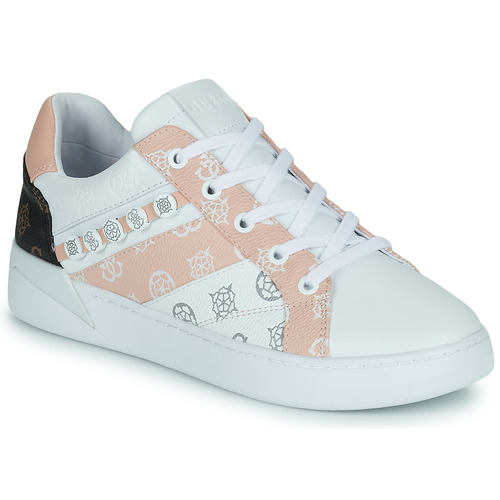 lys pære indrømme Flyvningen Guess ROXO White / Pink - Free delivery | Spartoo NET ! - Shoes Low top  trainers Women USD/$110.40