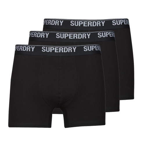 Underwear Men Boxer shorts Superdry BOXER TRIPLE X3 Black / Black / Black