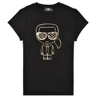 Clothing Girl short-sleeved t-shirts Karl Lagerfeld UNVEDIFE Black