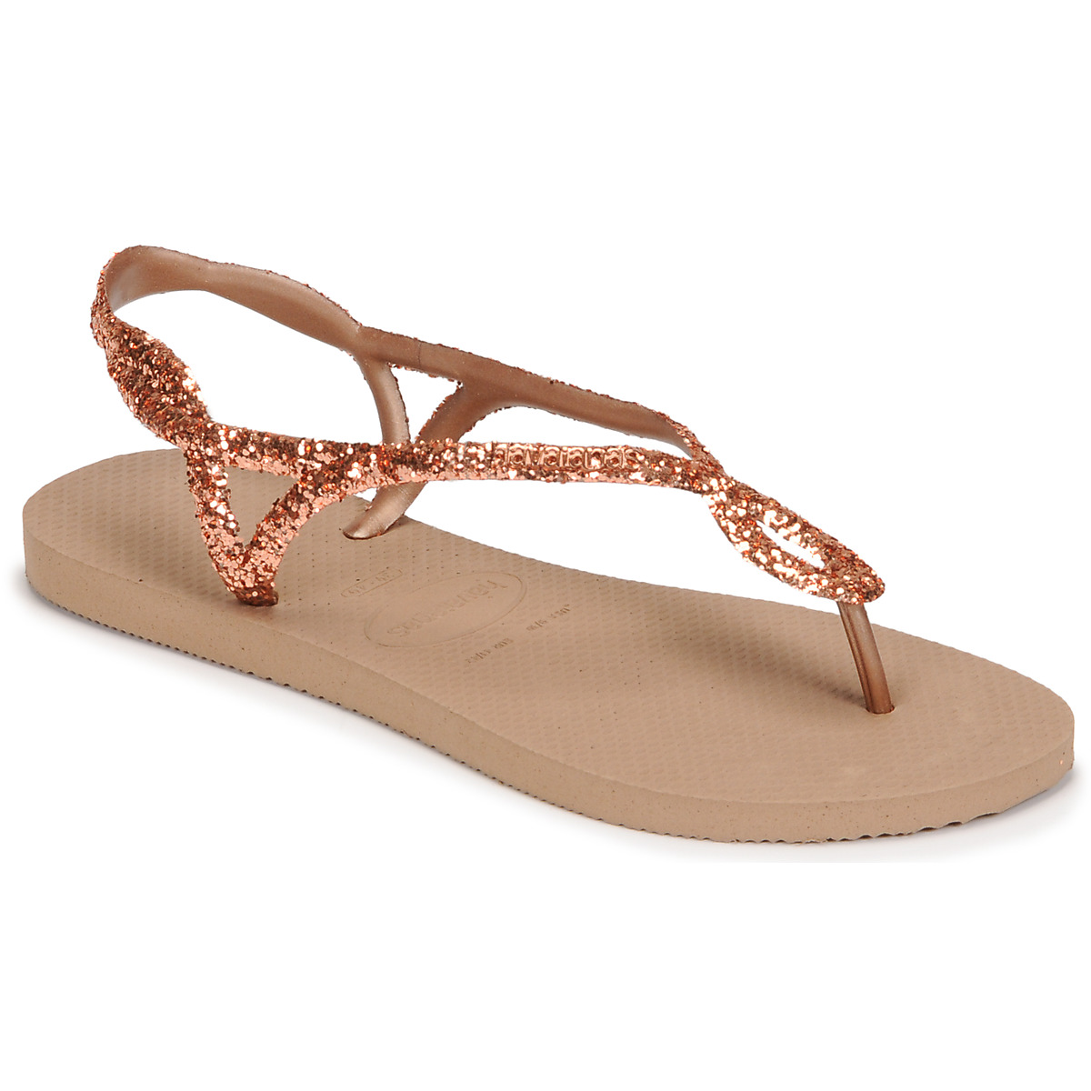 Shoes Women Sandals Havaianas LUNA PREMIUM II Pink / Gold