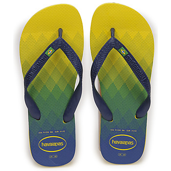 Shoes Flip flops Havaianas BRASIL FRESH Green / Blue / Yellow
