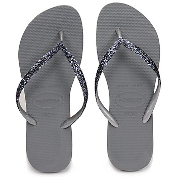 Shoes Women Flip flops Havaianas SLIM GLITTER II Grey