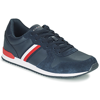 Shoes Men Low top trainers Tommy Hilfiger Iconic Leather Runner Marine