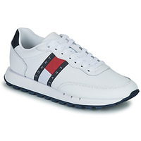 Shoes Men Low top trainers Tommy Jeans Tommy Jeans Leather Runner White