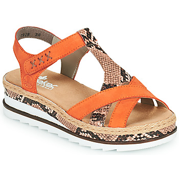 Shoes Women Sandals Rieker BOA Orange