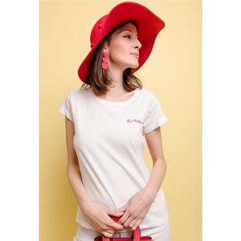 material Women short-sleeved t-shirts Fashion brands  White