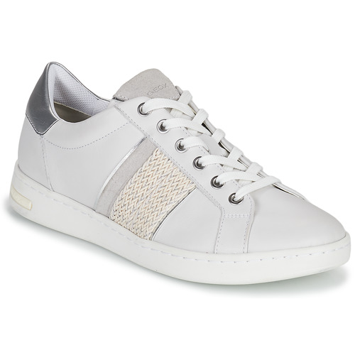 Classification honor Flare Geox D JAYSEN C White / Silver - Free delivery | Spartoo NET ! - Shoes Low  top trainers Women USD/$88.00