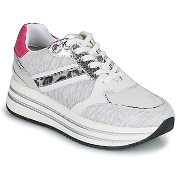 Shoes Women Low top trainers Geox D KENCY B Grey / Pink