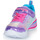 Shoes Girl Low top trainers Skechers SWEETHEART LIGHTS Pink / Silver