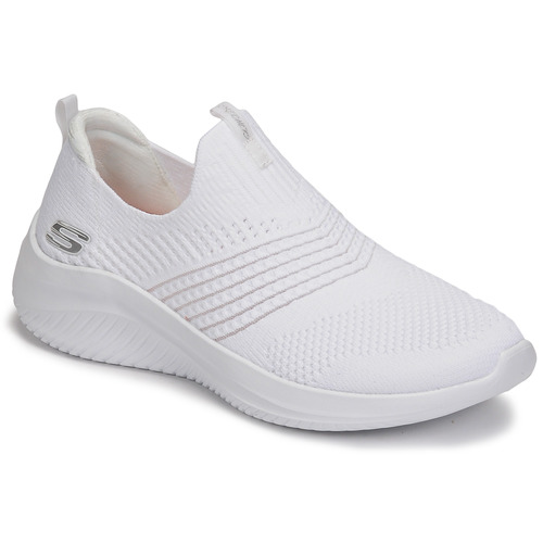 Skechers ULTRA FLEX 3.0 White - Free delivery Spartoo NET ! Shoes Slip ons Women USD/$70.40
