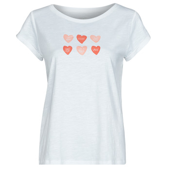 material Women short-sleeved t-shirts Esprit BCI Valentine S White