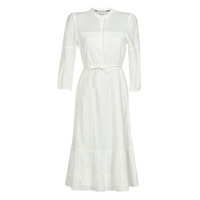 Clothing Women Long Dresses Esprit BCI midi dress White