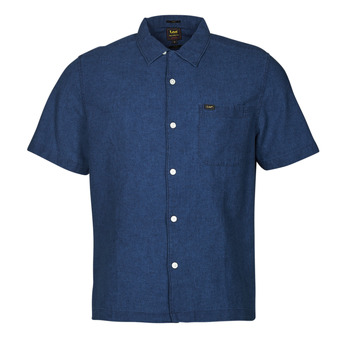 material Men short-sleeved shirts Lee RESORT SHIRT Blue